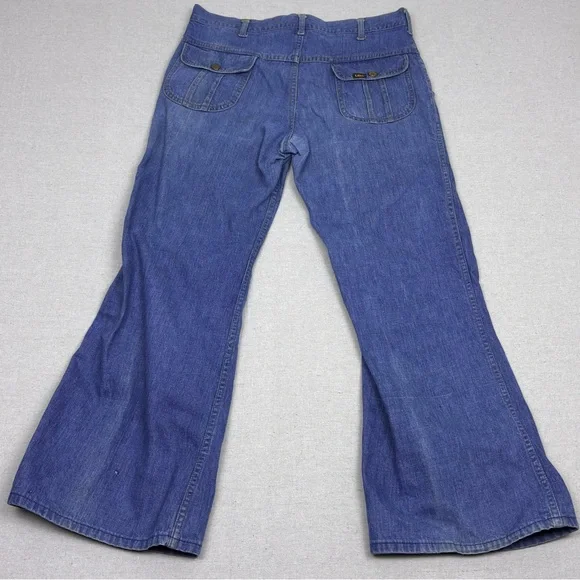Vintage 60’s 70’s Lee M.R Flared Denim Bell Bottoms Workwear Jeans Unisex
